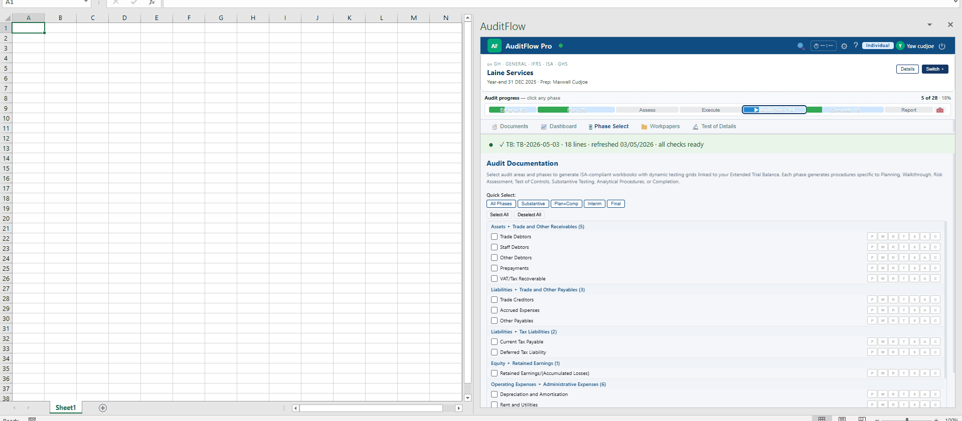 Audit documentation library