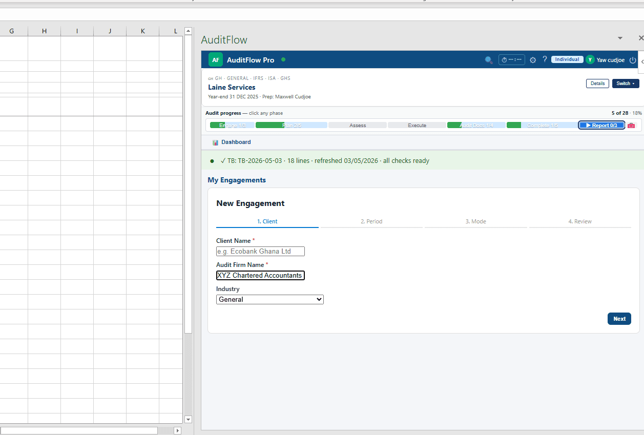 Guided engagement setup wizard